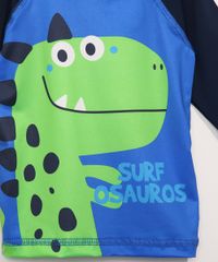 Camiseta-de-Praia-Infantil-Manga-Longa-Dinossauro-Raglan-com-Protecao-UV50--Verde-9980513-Verde_2