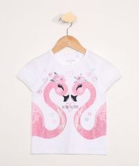 Blusa-Infantil-Manga-Curta-Flamingos-com-Brilhos-Off-White-9976454-Off_White_1