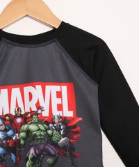 Camiseta-de-Praia-Infantil-Manga-Longa-Os-Vingadores-Raglan-com-Protecao-UV50--Preta-9981086-Preto_4