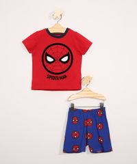 Pijama-Infantil-Manga-Curta-Homem-Aranha-Vermelho-9976890-Vermelho_1
