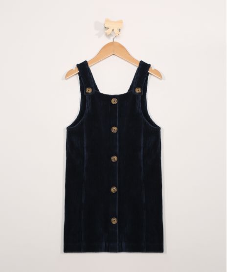 Salopete-de-Veludo-Infantil-com-Botoes-Azul-Marinho-9820218-Azul_Marinho_1
