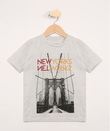 Camiseta-Infantil-Manga-Curta--New-Yorks--Cinza-Mescla-Claro-9976745-Cinza_Mescla_Claro_1