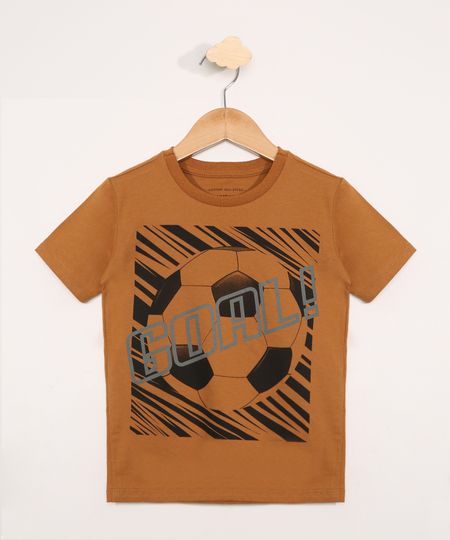 Camiseta-Infantil-Manga-Curta--Goal---Caramelo-9978366-Caramelo_1