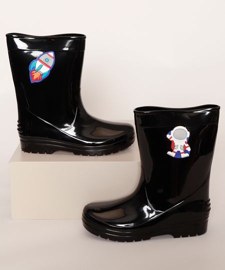 Galocha-Infantil-Luelua-Astronauta-Preta-9987635-Preto_1