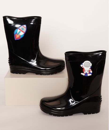 Galocha-Infantil-Luelua-Astronauta-Preta-9987635-Preto_1