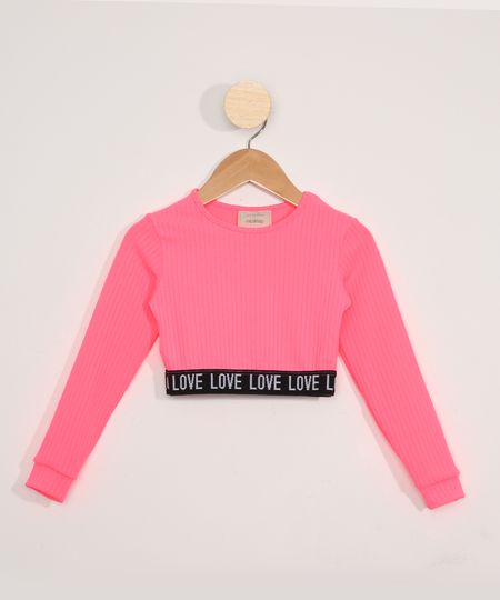 Blusa-Infantil-Manga-Longa-Canelada-Cropped--Love--Rosa-Neon-9981789-Rosa_Neon_1 Blusa-Infantil-Manga-Longa-Canelada-Cropped--Love--Rosa-Neon-9981789-Rosa_Neon_1