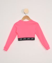 Blusa-Infantil-Manga-Longa-Canelada-Cropped--Love--Rosa-Neon-9981789-Rosa_Neon_2