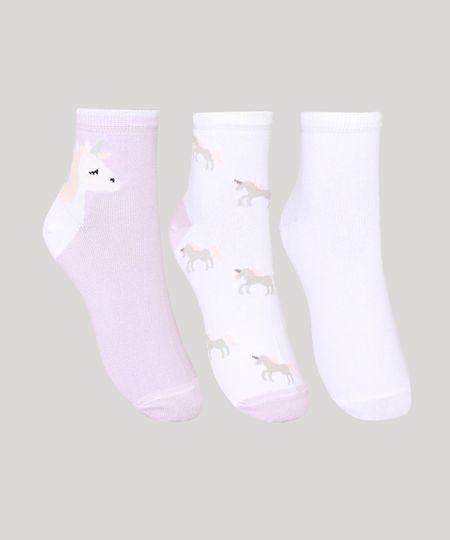 Kit-de-3-Meias-Femininas-Cano-Medio-Unicornios-Branco-9976570-Branco_1 Kit-de-3-Meias-Femininas-Cano-Medio-Unicornios-Branco-9976570-Branco_1