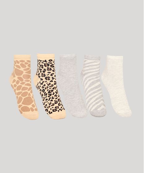 Kit-de-5-Meias-Feminina-Cano-Medio-Estampadas-Animal-Print-Multicor-9976580-Multicor_1