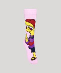 Meia-Masculina-Cano-Alto-Lisa-Simpson-Rosa-Claro-9980731-Rosa_Claro_1