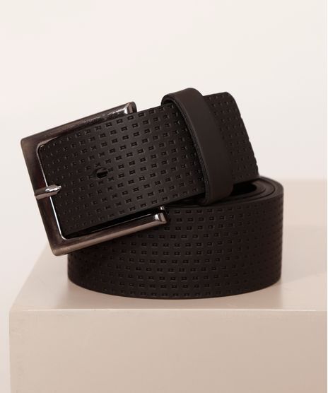 Cinto-Masculino-Texturizado-com-Fivela-Quadrada-Preto-9981335-Preto_1