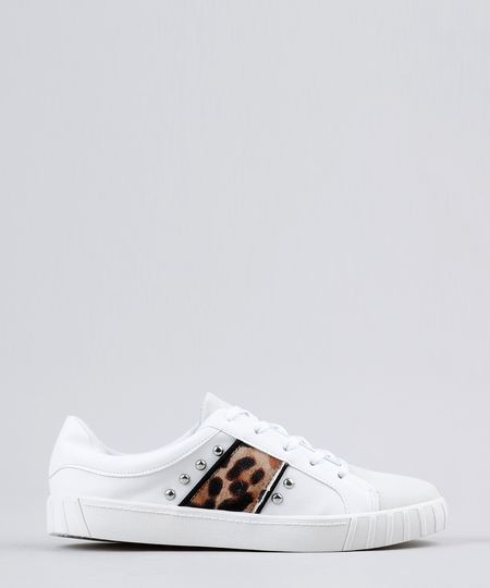Tenis-Feminino-Moleca-com-Recorte-Animal-Print-e-Tachas-Branco-9197823-Branco_1 Tenis-Feminino-Moleca-com-Recorte-Animal-Print-e-Tachas-Branco-9197823-Branco_1