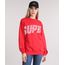 Blusao-Feminino--Super--em-Moletom-com-Botoes-Decote-Redondo-Manga-Longa-Vermelho-9133275-Vermelho_1