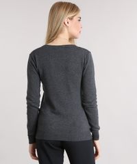 Sueter-Feminino-Basico-em-Trico-Manga-Longa-Decote-V-Cinza-Mescla-Escuro-8839960-Cinza_Mescla_Escuro_2 Sueter-Feminino-Basico-em-Trico-Manga-Longa-Decote-V-Cinza-Mescla-Escuro-8839960-Cinza_Mescla_Escuro_2