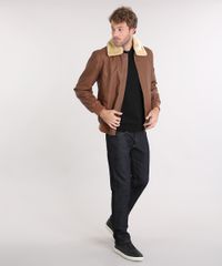 Jaqueta-Masculina-Aviador-com-Pelo-Gola-Removivel-Manga-Longa-Marrom-8851163-Marrom_3
