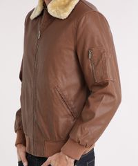 Jaqueta-Masculina-Aviador-com-Pelo-Gola-Removivel-Manga-Longa-Marrom-8851163-Marrom_4