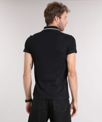 Polo-Masculina-Slim-Fit-em-Malha-Texturizada-Manga-Curta-Preta-9114976-Preto_2