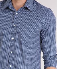 Camisa-Masculina-Comfort-Xadrez-Manga-Longa-com-Bolso-Azul-Marinho-8826552-Azul_Marinho_4