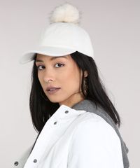 Bone-Feminino-com-Pompom-Aba-Curva-em-Feltro-Off-White-9196763-Off_White_2 Bone-Feminino-com-Pompom-Aba-Curva-em-Feltro-Off-White-9196763-Off_White_2