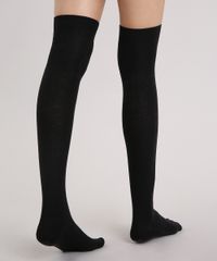 Meia-Feminina-5-8-Canelada--Preta-9140041-Preto_3