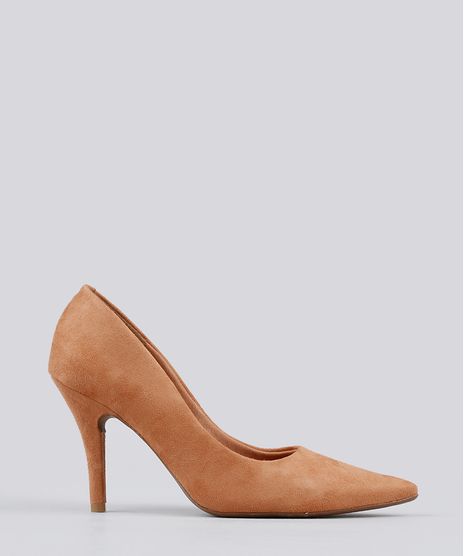 Scarpin-Feminino-Bico-Fino-em-Suede-Salto-Fino-Caramelo-9192173-Caramelo_1