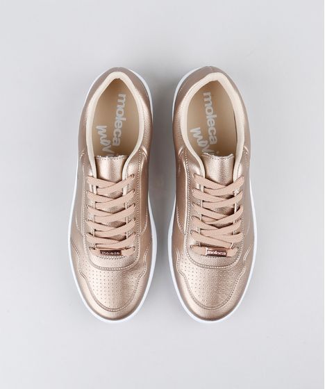 tenis moleca metalizado