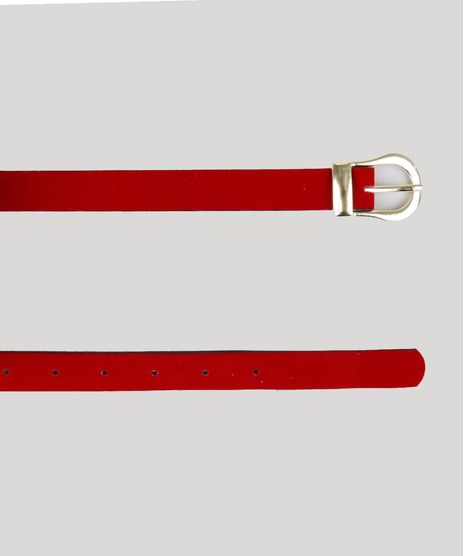 Cinto-Feminino-em-Veludo-Vermelho-9166669-Vermelho_1