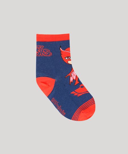 Meia-Infantil-PJ-Masks-Cano-Medio-Azul-Escura-9196237-Azul_Escura_1