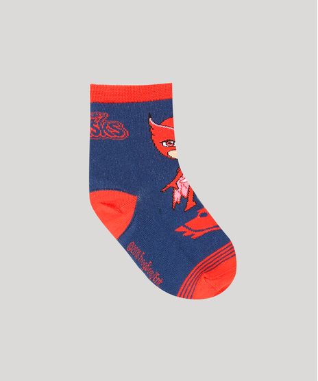 Meia-Infantil-PJ-Masks-Cano-Medio-Azul-Escura-9196237-Azul_Escura_1