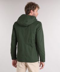Parka-Masculina-com-Capuz-Gola-Alta-com-Bolsos-Verde-Militar-8841713-Verde_Militar_2