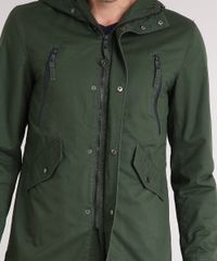 Parka-Masculina-com-Capuz-Gola-Alta-com-Bolsos-Verde-Militar-8841713-Verde_Militar_4