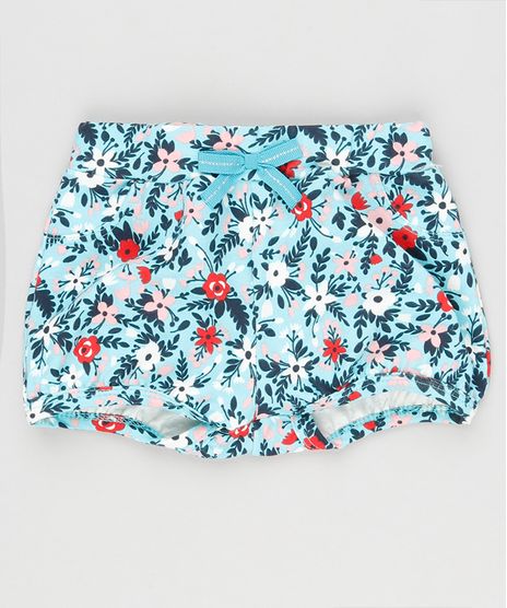 Short-Infantil-Balone-Estampado-Floral-em-Algodao---Sustentavel-Azul-Claro-9148740-Azul_Claro_1