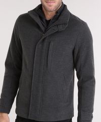 Casaco-Masculino-com-Sobreposicao-Gola-Alta-Cinza-Mescla-Escuro-8868609-Cinza_Mescla_Escuro_4