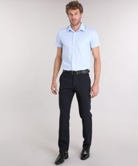 Camisa-Masculina-Comfort-Listrada-Manga-Curta-com-Bolso-Azul-8856441-Azul_3