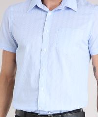 Camisa-Masculina-Comfort-Listrada-Manga-Curta-com-Bolso-Azul-8856441-Azul_4