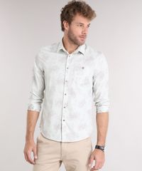 Camisa-Masculina-Comfort-Estampada-Floral-Manga-Longa-com-Bolso-Bege-Claro-8859416-Bege_Claro_1