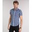 Camisa-Masculina-Slim-Xadrez-Manga-Curta-Azul-Marinho-8894604-Azul_Marinho_1