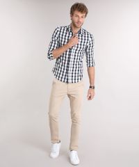 Camisa-Masculina-Slim-Xadrez-Manga-Longa-Off-White-8897727-Off_White_3 Camisa-Masculina-Slim-Xadrez-Manga-Longa-Off-White-8897727-Off_White_3