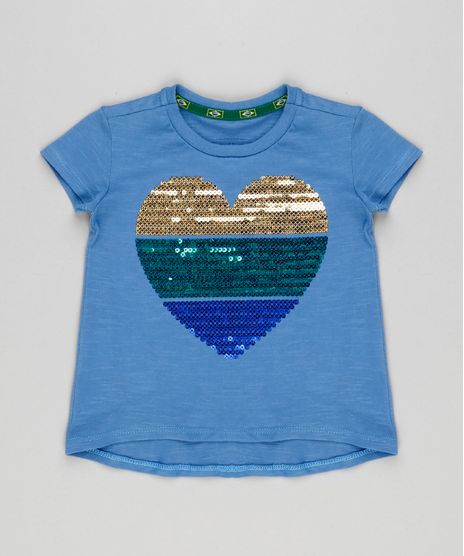 Blusa-Infantil-Brasil-Coracao-com-Paetes-em-Algodao---Sustentavel-Manga-Curta-Decote-Redondo-Azul-9181458-Azul_1