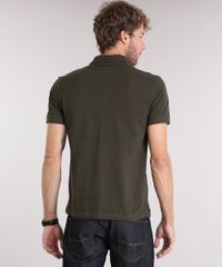 Polo-Masculina-em-Piquet-com-Suede-e-Bordado-Manga-Curta-Verde-Militar-9115129-Verde_Militar_2