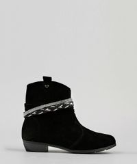 Bota-Infantil-Feminina-Molekinha-Cano-Baixo-com-Tiras-Decoradas-Preta-9143782-Preto_1