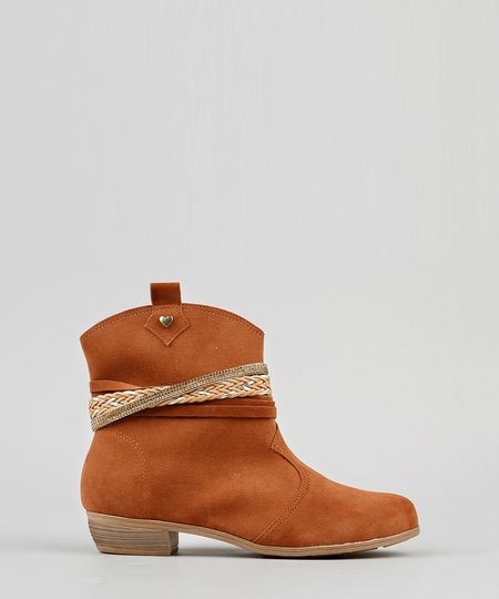 bota meia caramelo