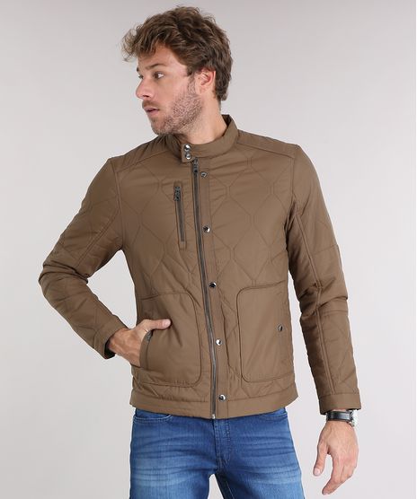 Jaqueta-Masculina-Water-Reppelent-com-Matelasse-e-Bolsos-Marrom-8831059-Marrom_1