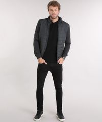 Jaqueta-Masculina-Puffer-com-Moletom-Gola-Alta-Chumbo-8873227-Chumbo_3