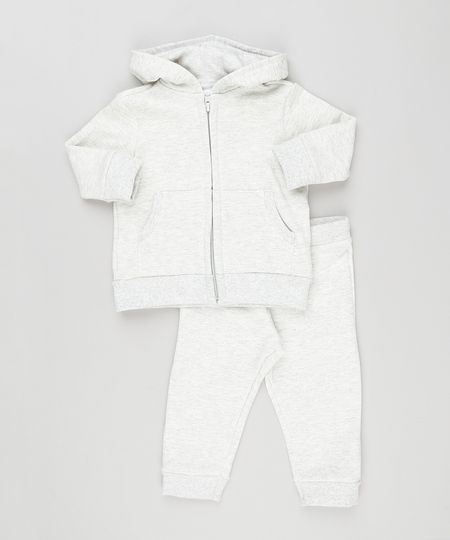 Conjunto-Infantil-de-Blusao-Basico-com-Capuz---Calca-em-Moletom-Cinza-Mescla-Claro-9161185-Cinza_Mescla_Claro_1