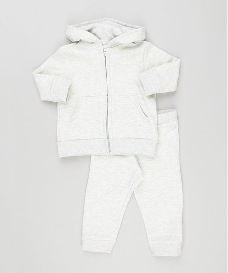 Conjunto-Infantil-de-Blusao-Basico-com-Capuz---Calca-em-Moletom-Cinza-Mescla-Claro-9161185-Cinza_Mescla_Claro_1