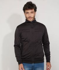Jaqueta-Masculina-Slim-com-Bolsos-e-Recortes-Gola-Alta-Chumbo-9792405-Chumbo_1