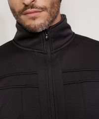Jaqueta-Masculina-Slim-com-Bolsos-e-Recortes-Gola-Alta-Chumbo-9792405-Chumbo_4