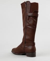 Bota-Montaria-Feminina-Beira-Rio-com-Fivelas-e-Elastico-Marrom-9083660-Marrom_3
