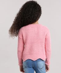 Sueter-Infantil-Chenille-Decote-Redondo-Manga-Longa-Rosa-8863310-Rosa_2